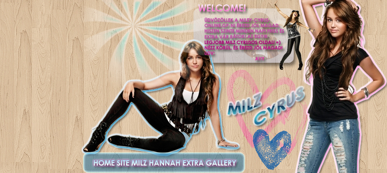 Miley Cyrus online - mert rla is kell egy lap! ^.^